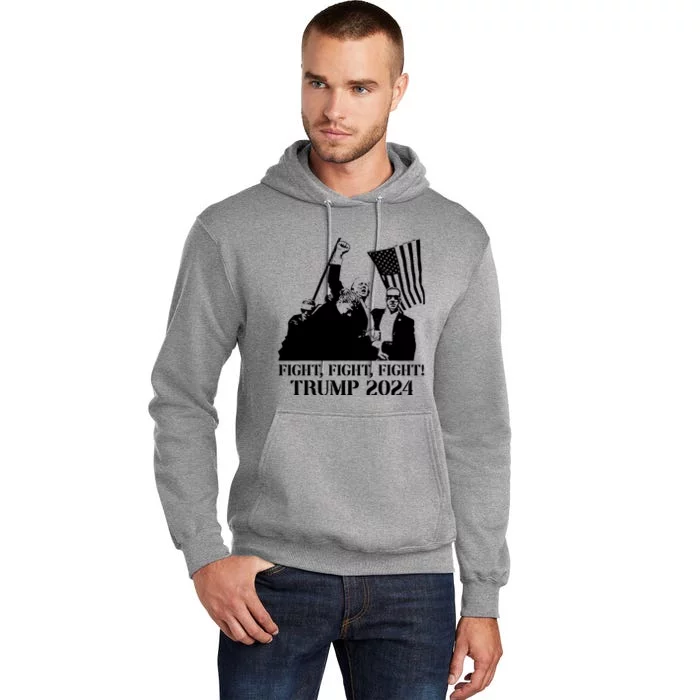 Fight Fight Fight! Trump 2024 Pennsylvania Rally Patriot Tall Hoodie