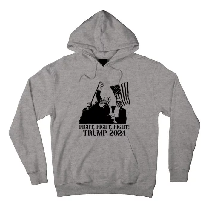 Fight Fight Fight! Trump 2024 Pennsylvania Rally Patriot Tall Hoodie