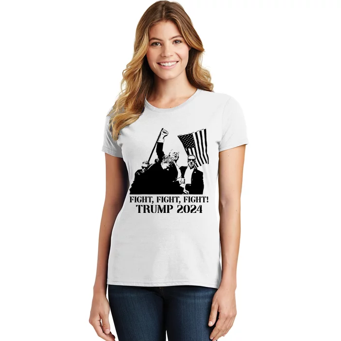 Fight Fight Fight! Trump 2024 Pennsylvania Rally Patriot Women's T-Shirt