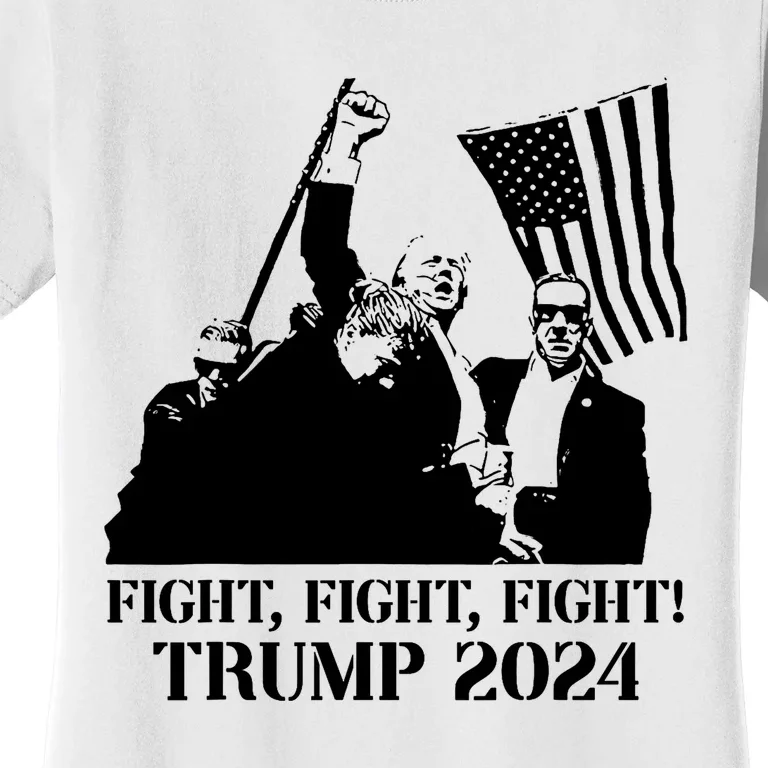 Fight Fight Fight! Trump 2024 Pennsylvania Rally Patriot Women's T-Shirt