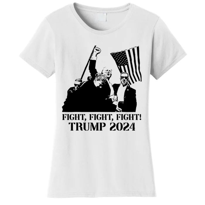 Fight Fight Fight! Trump 2024 Pennsylvania Rally Patriot Women's T-Shirt