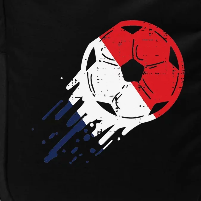 France Flag French Soccer Ball Football Fan Impact Tech Backpack