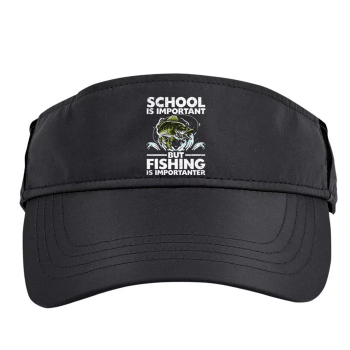 Funny Fishing Fish Saying Bass Fisherman Adult Drive Performance Visor