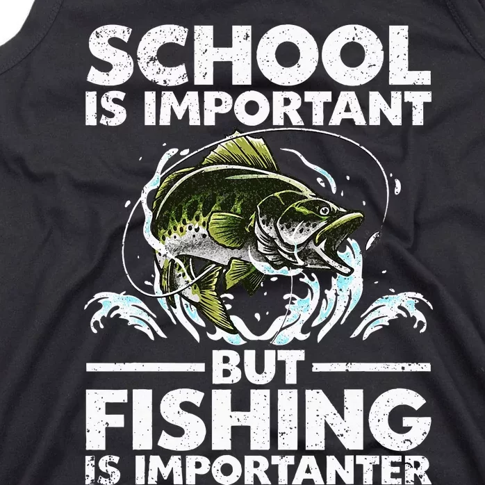 Funny Fishing Fish Saying Bass Fisherman Tank Top