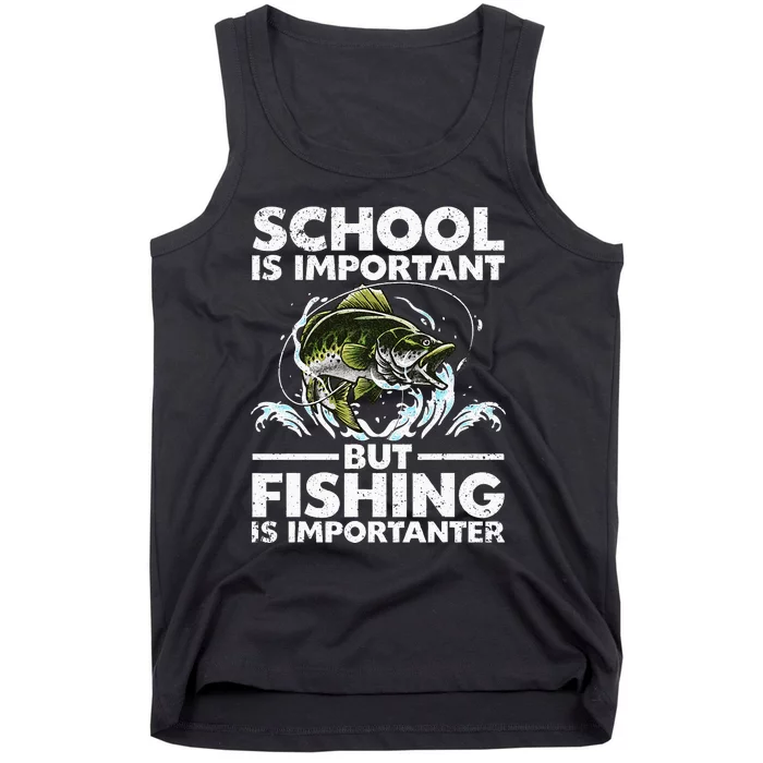 Funny Fishing Fish Saying Bass Fisherman Tank Top