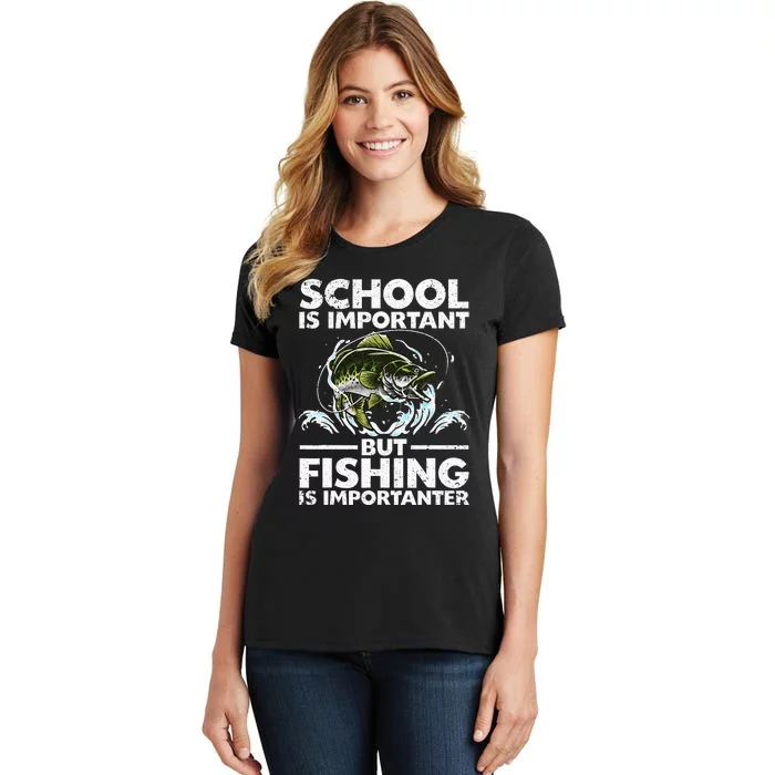 Funny Fishing Fish Saying Bass Fisherman Women's T-Shirt