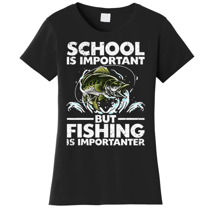 Funny Fishing Fish Saying Bass Fisherman Women's T-Shirt