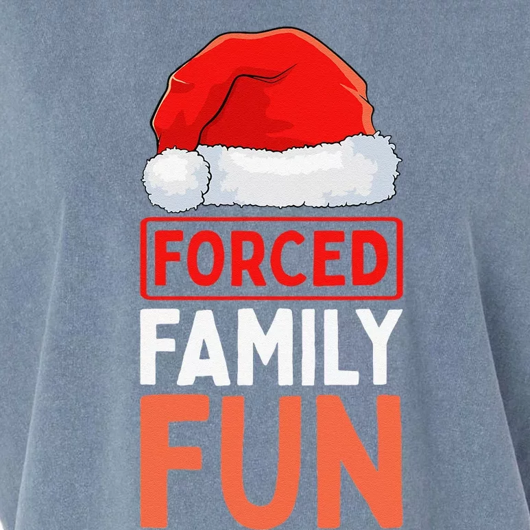 Forced Family Fun Winter Holidays Funny Anti Christmas Garment-Dyed Women's Muscle Tee