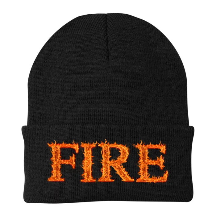 Fire Flame Knit Cap Winter Beanie