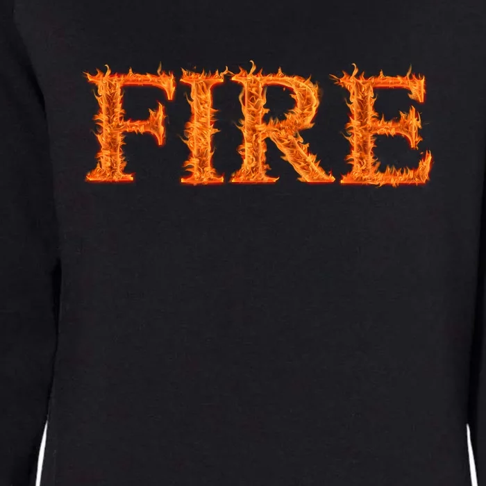 Fire Flame Womens California Wash Sweatshirt