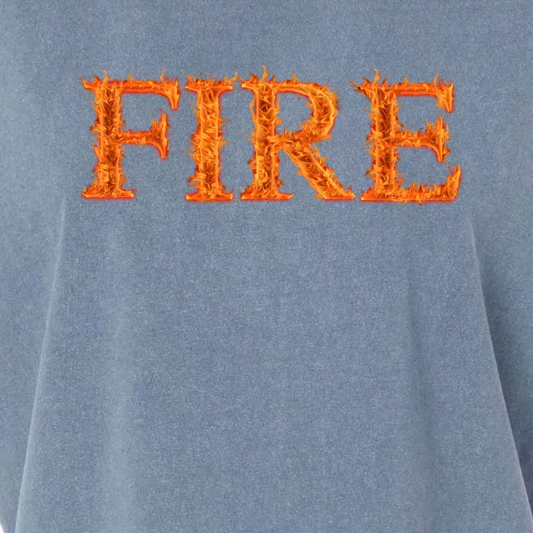 Fire Flame Garment-Dyed Women's Muscle Tee