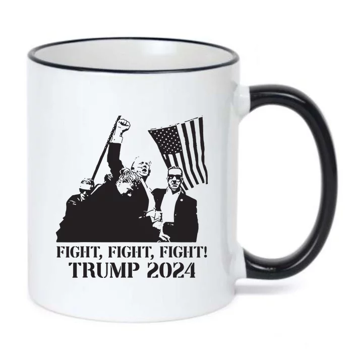 Fight Fight Fight Trump 2024 Pennsylvania Rally Patriot Black Color Changing Mug