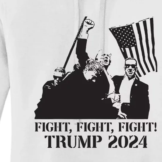 Fight Fight Fight Trump 2024 Pennsylvania Rally Patriot Women's Pullover Hoodie