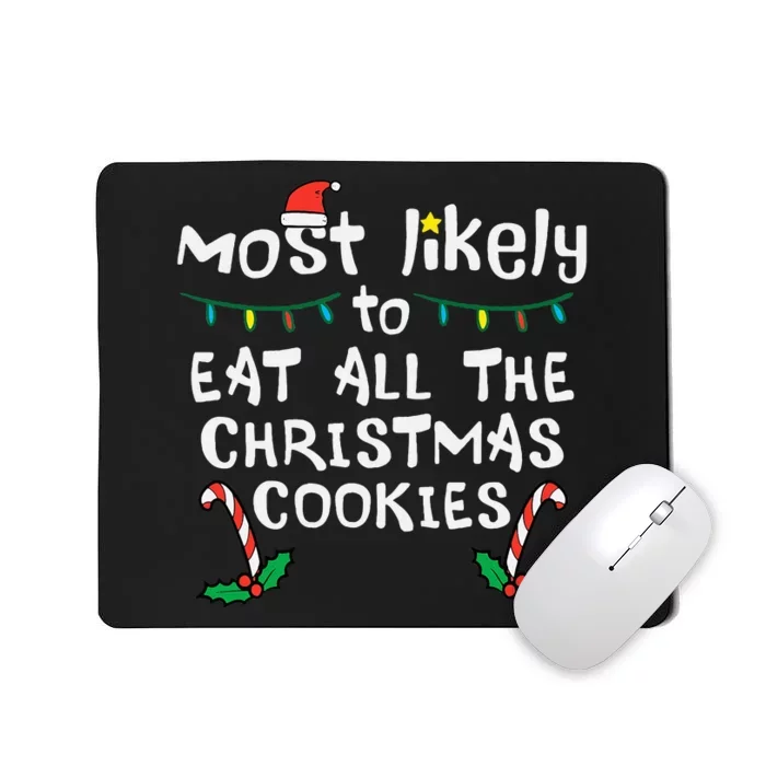 Festive Family Fun Christmas Cookie Eating Extravaganza Mousepad