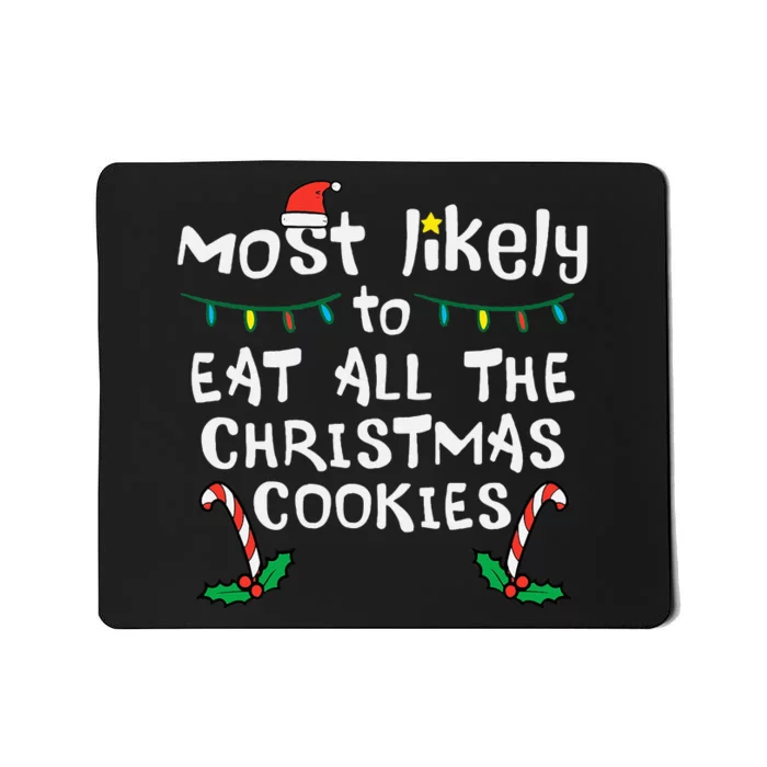 Festive Family Fun Christmas Cookie Eating Extravaganza Mousepad