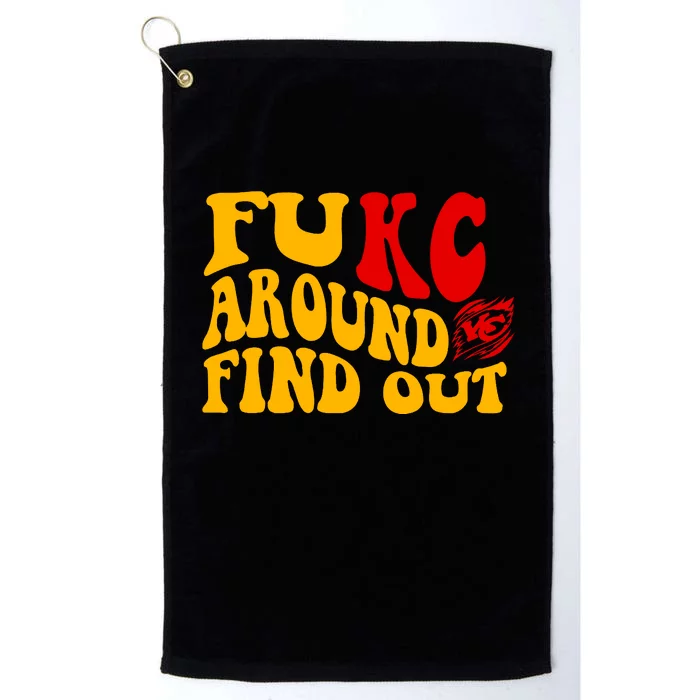 Funny Fuck FUKC Kansas City Around Find Out Platinum Collection Golf Towel