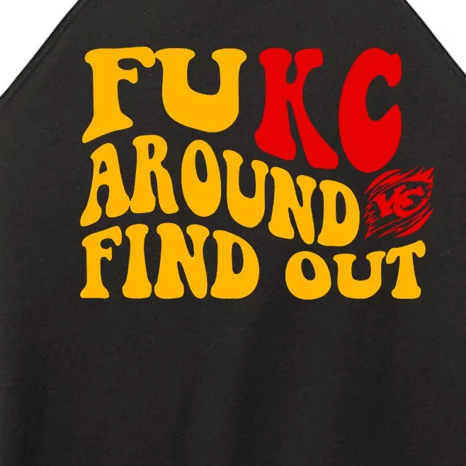 Funny Fuck FUKC Kansas City Around Find Out Women’s Perfect Tri Rocker Tank