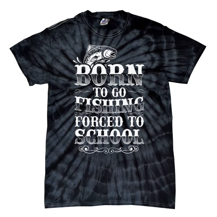 Fishing Funny Fishing Graphic Fishermen Tie-Dye T-Shirt