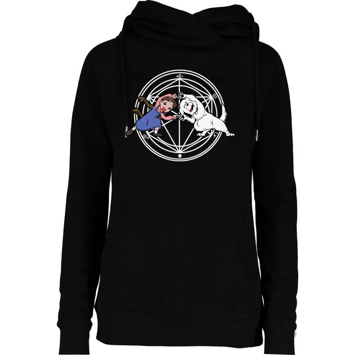 Fullmetal Fusion  Fusion Fullmetal Alchemist Womens Funnel Neck Pullover Hood