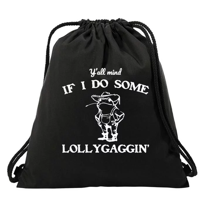 Funny Frog Drawstring Bag