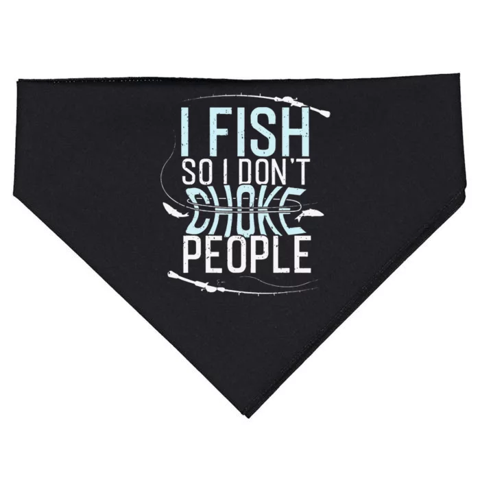 Fishing Funny Fishing Fishing Lover Gift USA-Made Doggie Bandana