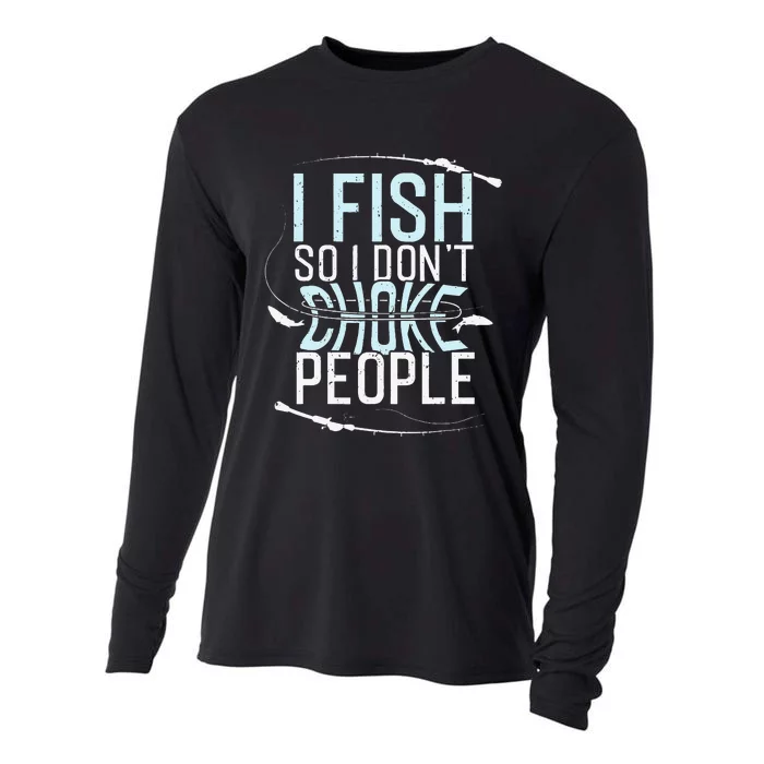 Fishing Funny Fishing Fishing Lover Gift Cooling Performance Long Sleeve Crew