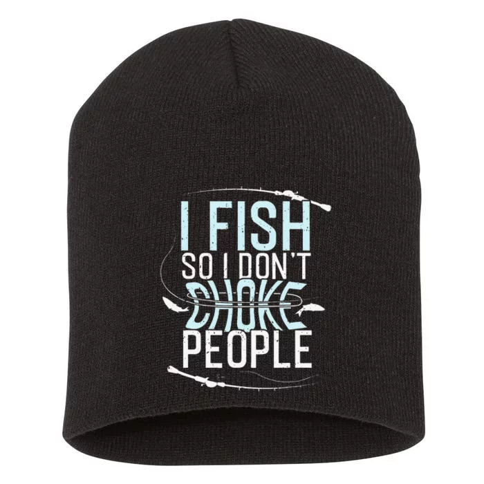 Fishing Funny Fishing Fishing Lover Gift Short Acrylic Beanie