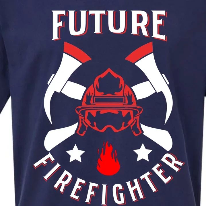 Future Firefighter Firefighter In Training Funny Gift Sueded Cloud Jersey T-Shirt