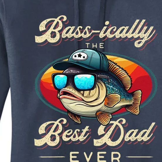 Funny Fishing FatherS Day Dad Fisherman Birthday Graphic Women's Pullover Hoodie