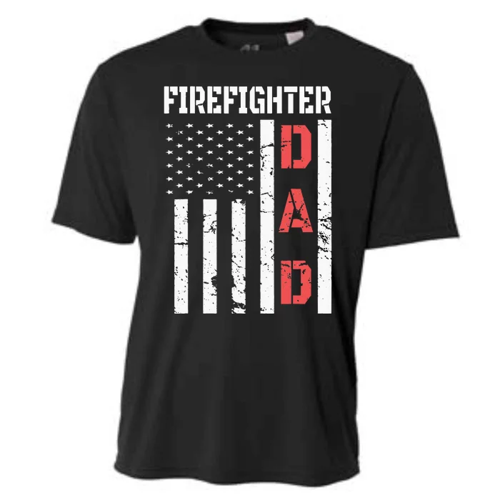 Firefighter Flag Fathers Day 2018 Dad Gifts Cooling Performance Crew T-Shirt