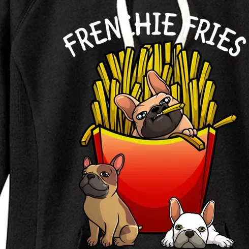 Funny Frenchie Fries French Bulldog Lover Gift Women's Fleece Hoodie