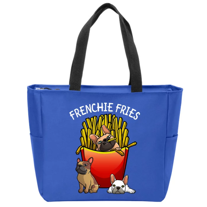 Funny Frenchie Fries French Bulldog Lover Gift Zip Tote Bag