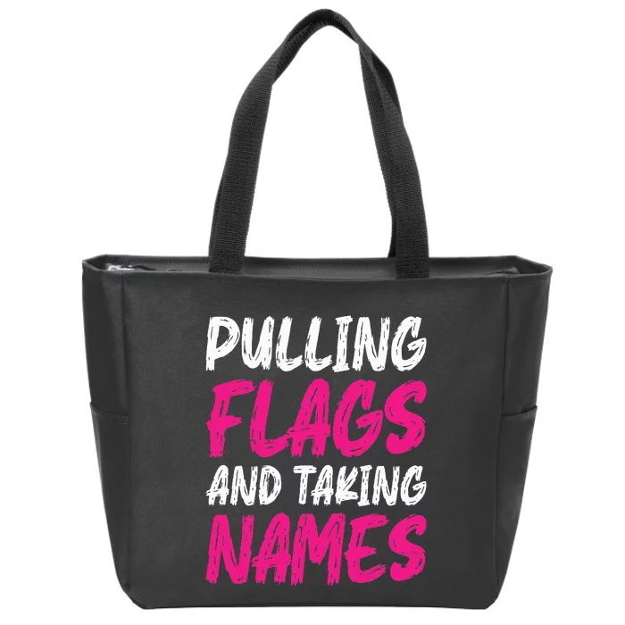 Flag Football Zip Tote Bag