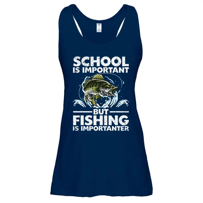 Funny Fishing Fish Saying Bass Fisherman Ladies Essential Flowy Tank