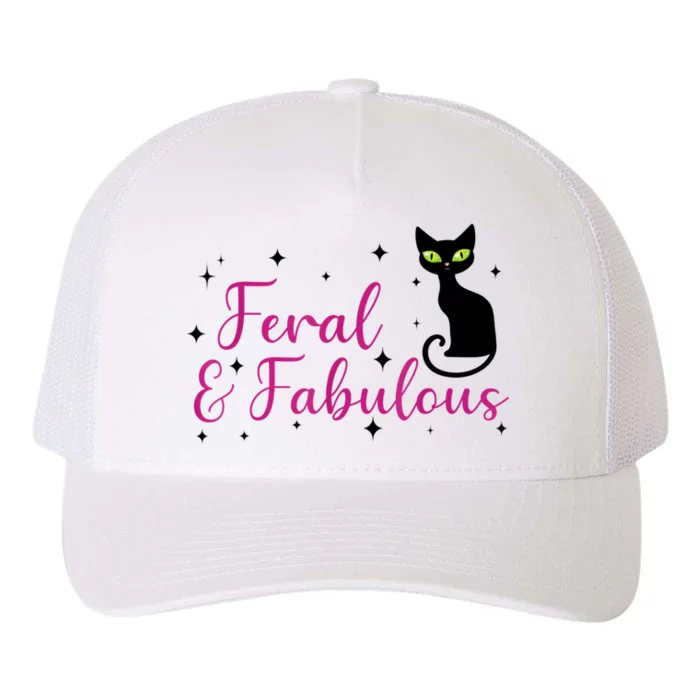 Feral & Fabulous Funny Yupoong Adult 5-Panel Trucker Hat