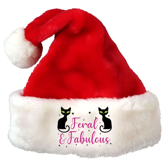 Feral & Fabulous Funny Premium Christmas Santa Hat