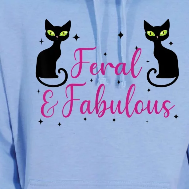 Feral & Fabulous Funny Unisex Surf Hoodie