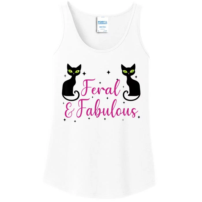 Feral & Fabulous Funny Ladies Essential Tank