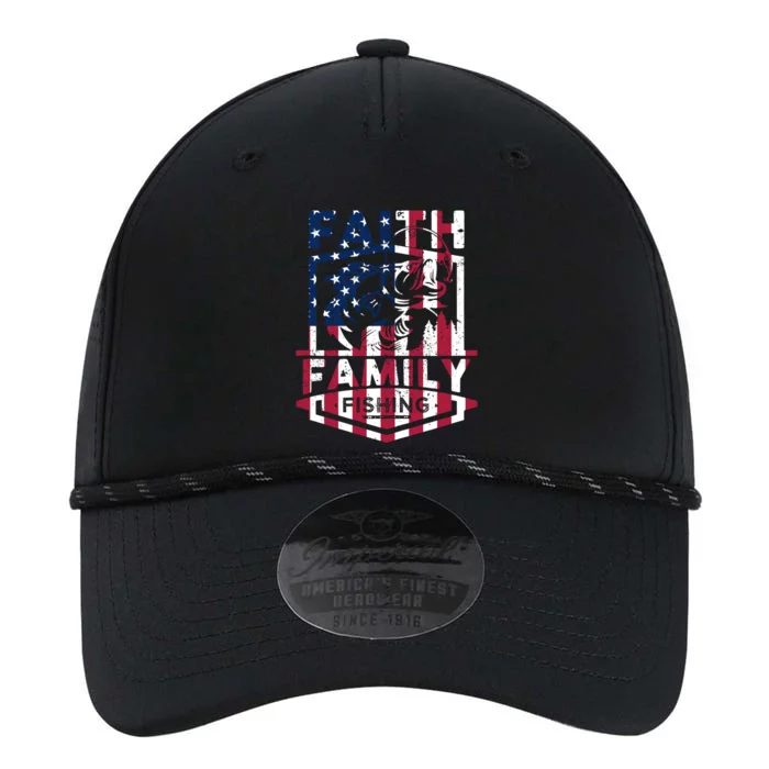 Faith Family Fishing Quotes American Flag Cool Gift Performance The Dyno Cap