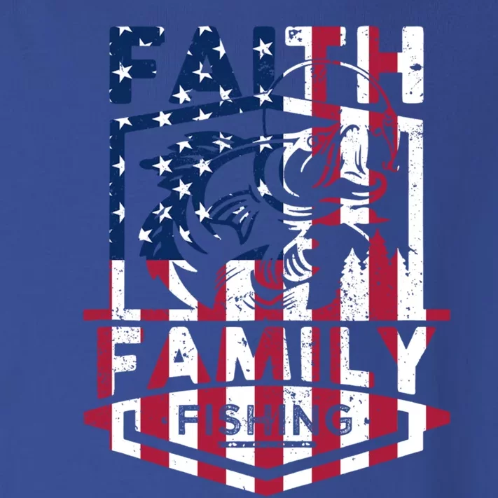 Faith Family Fishing Quotes American Flag Cool Gift Toddler Long Sleeve Shirt