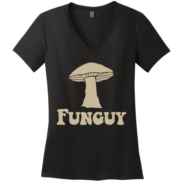 Funguy Funny Women's V-Neck T-Shirt