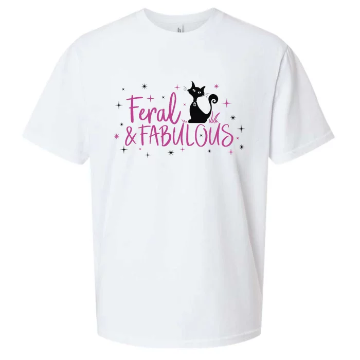 Feral & Fabulous Funny Sueded Cloud Jersey T-Shirt