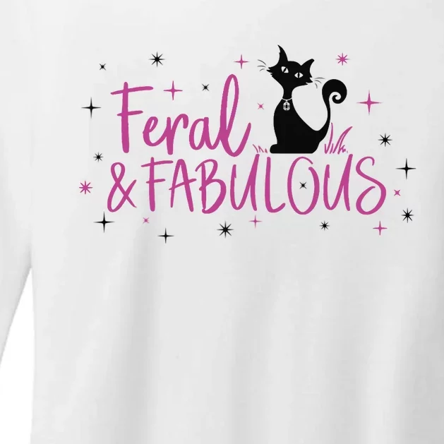 Feral & Fabulous Funny Womens CVC Long Sleeve Shirt