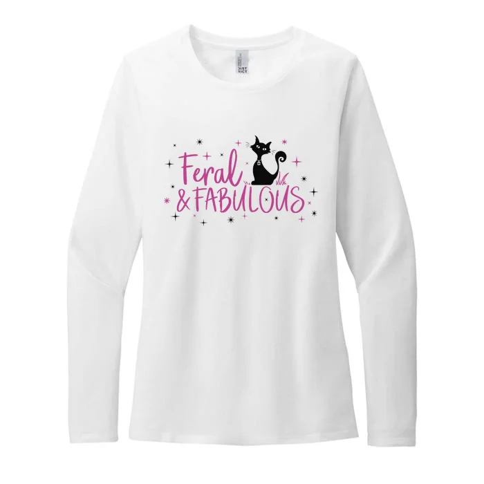 Feral & Fabulous Funny Womens CVC Long Sleeve Shirt