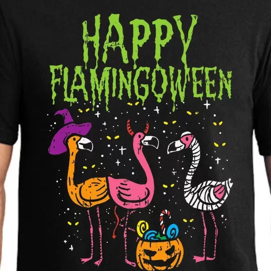 Flamingoween Fright Fest Hilarious Halloween Costume Pajama Set