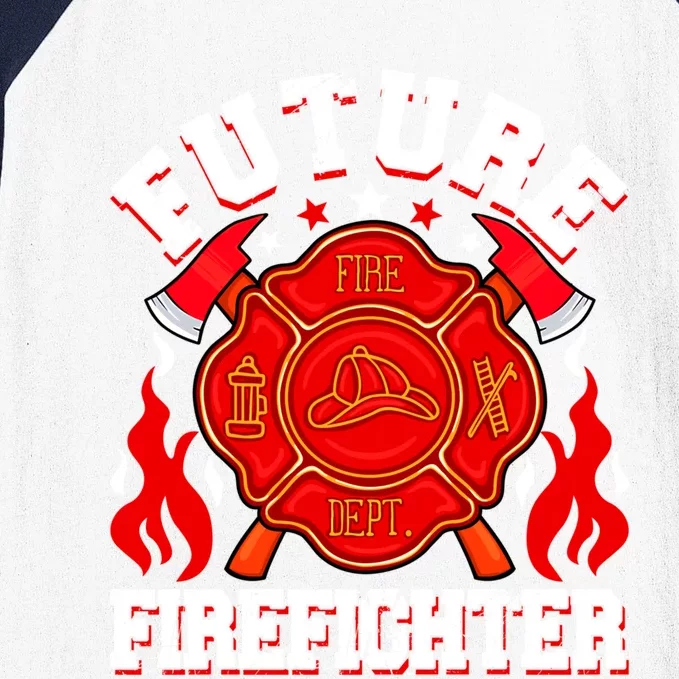 Future Firefighter Funny Fire Firetrucks Fire Rescuer Gift Baseball Sleeve Shirt