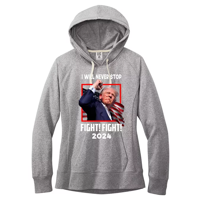 Fight Fighting Fighters Supporters Americans Donald Trump 2024 Women's Fleece Hoodie