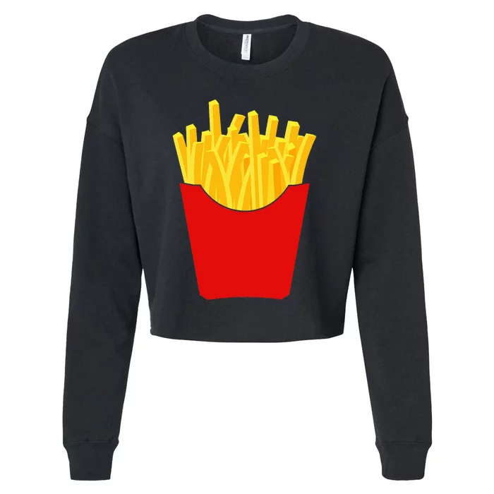 French Fries  French Fry Costume Cropped Pullover Crew