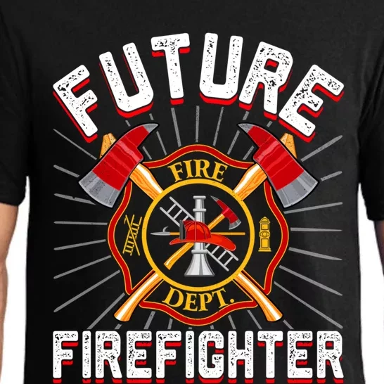 Future Firefighter Funny Firetrucks Fire Rescuer Fire Gift Pajama Set