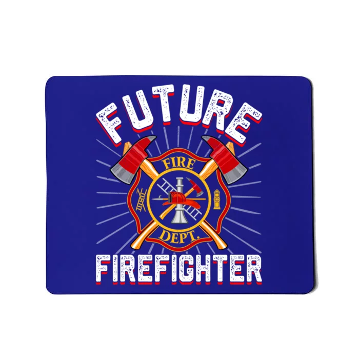 Future Firefighter Funny Firetrucks Fire Rescuer Fire Gift Mousepad